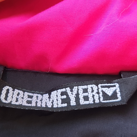 OBERMEYER Ski Suit Juniors Size 16 Black Pink Floral Retro Winter Outdoor Snow - Picture 4 of 16